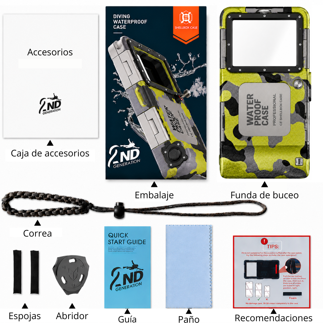 Funda Impermeable IP68 para Móvil Sumergible hasta 15 m