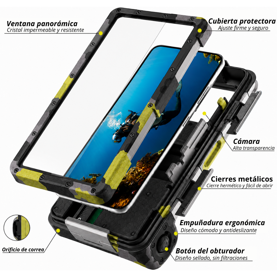Funda Impermeable IP68 para Móvil Sumergible hasta 15 m